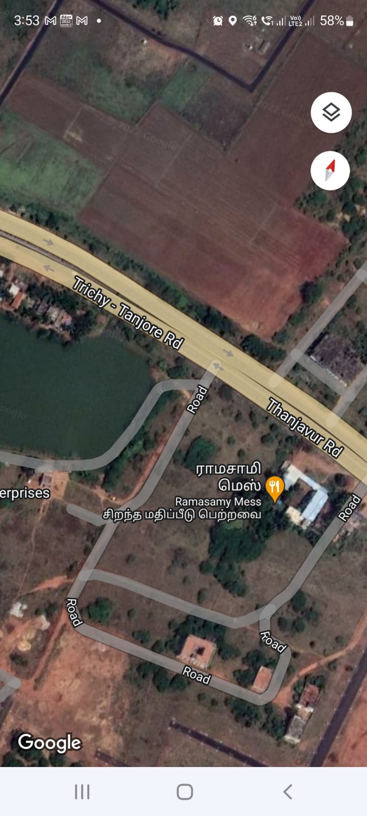 Plot for sale next to sastra collage.