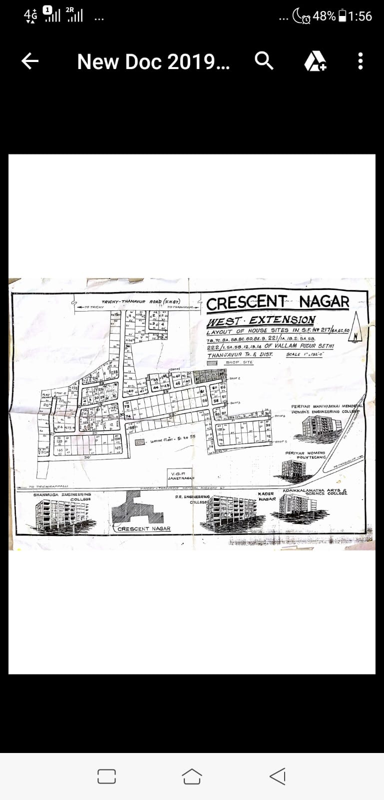 Plot for sale next to sastra collage.